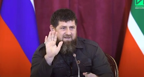 Ramzan Kadyrov. Screenshot: https://www.youtube.com/watch?v=fYnVDSqgwDA  