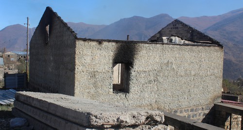 A burnt house. Nagorno-Karabakh, November 24, 2020. Photo by Alvard Grigoryan for the "Caucasian Knot"