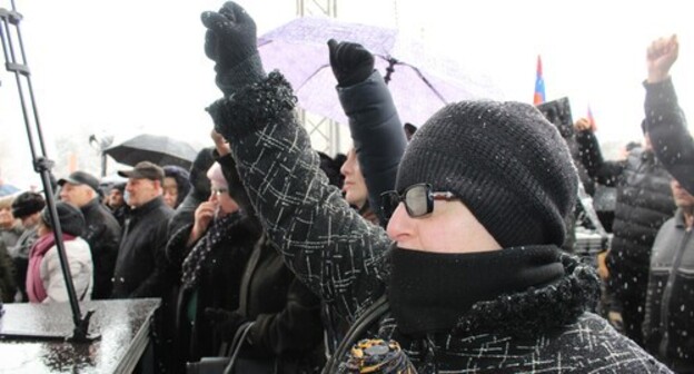 A protest rally in Yerevan under the slogan "Armenia without Nikol." Photo by Armine Martirosyan for the "Caucasian Knot"