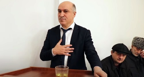 Akhmed Pogorov. Screenshot of the video by the World Congress of Ingush People https://www.youtube.com/watch?v=IzFovZzeCro