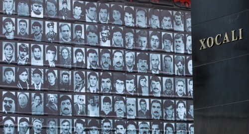 A stele in memory of the victims of the Khojaly tragedy. Photo by Aziz Karimov for the "Caucasian Knot"