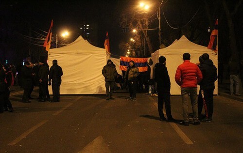 At the site of the rally in Yerevan. Photo by Tigran Petrosyan for the "Caucasian Knot"
