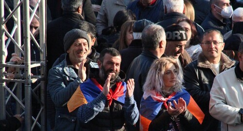Nikol Pashinyan's opponents at a rally in Yerevan. Photo by Tigran Petrosyan for the Caucasian Knot