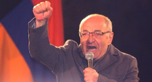 Vazgen Manukyan at a rally in Yerevan, March 4, 2021. Photo by Tigran Petrosyan for the Caucasian Knot