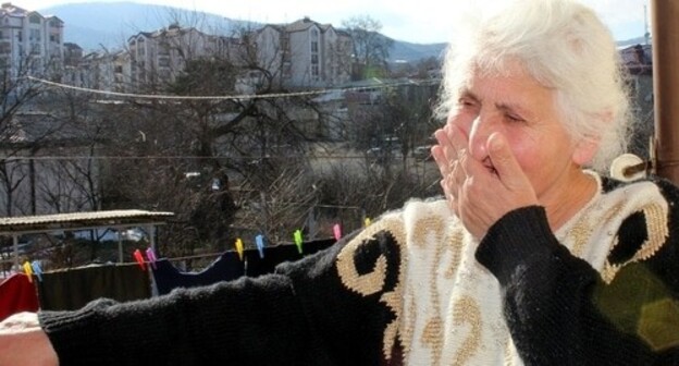 A refugee in the boarding house for elderly persons. Stepanakert, March 2, 2021. Photo by Alvard Grigoryan for the "Caucasian Knot"