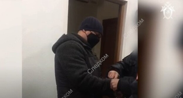 Detention of Alexander Zolotarev, March 12, 2021. Screenshot: https://www.youtube.com/watch?v=j2LkpokrfNA&t=50s