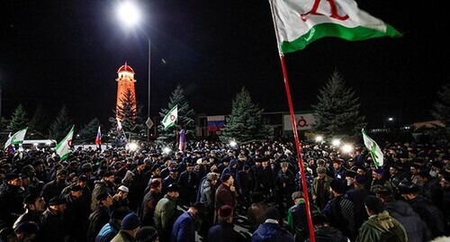 Protest rally in Magas, October 2018. Photo: REUTERS/Maxim Shemetov