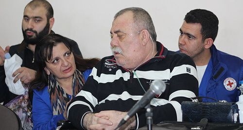 Manvel Grigoryan in the courtroom. Photo by Tigran Petrosyan for the "Caucasian Knot"