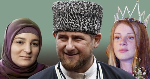 Medni Kadyrova, Ramzan Kadyrova, Fatima Khazueva (from left to right). Collage by the "Caucasian Knot". Photo: REUTERS/Maxim Shemetov; "Project" https://grozny.tv/