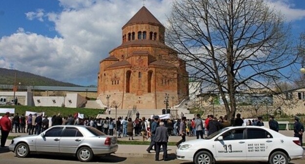 Rally in Stepanakert. Photo by Alvard Grigoryan for the Caucasian Knot