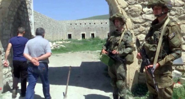 Piligrims at the Amaras Monastery. Photo courtesy of the press service of the Russian Ministry of Defence 