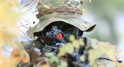 An Armenian soldier. Photo by the press service of the Armenian Ministry of Defence https://www.mil.am/ru/news/9421