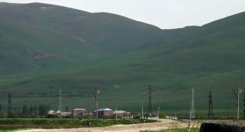 Border village of Narabak. Screenshot from video posted by Sputnik Armenia
