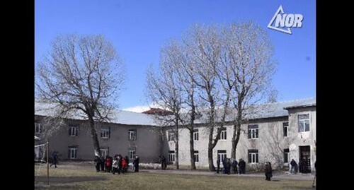 An orphan boarding school in the town of Ninotsminda. Screenshot of the video posted on FB Radio NOR https://www.facebook.com/watch/?v=434544943969553&amp;t=6