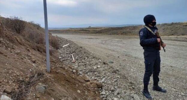 An officer of the Ministry of Internal Affairs (MIA) of Azerbaijan. Photo by the press service of the MIA of Azerbaijan