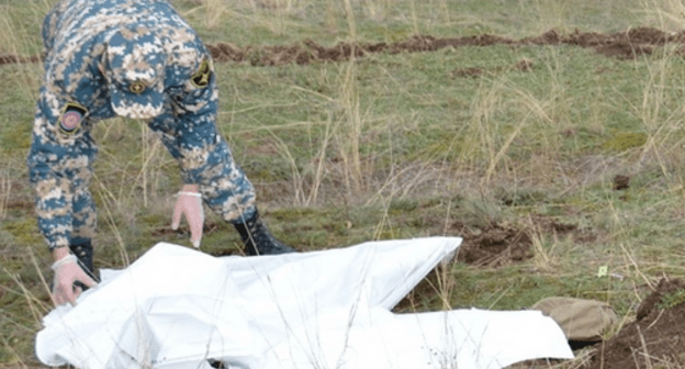 Search activities in the area of combat actions in Nagorno-Karabakh. Photo: press service of the Emergency Service of Nagorno-Karabakh