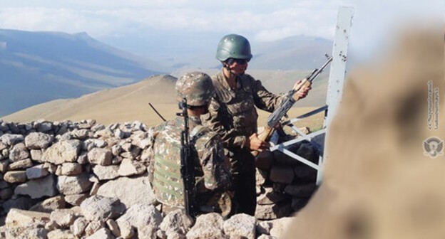 Armenian serviceman at combat positions. Photo: press service of the Ministry of Defence of Armenia