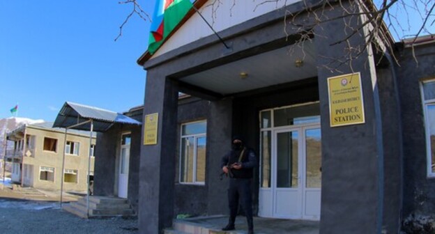 Azerbaijani police department in Nagorno-Karabakh. Photo by Aziz Karimov for the Caucasian Knot