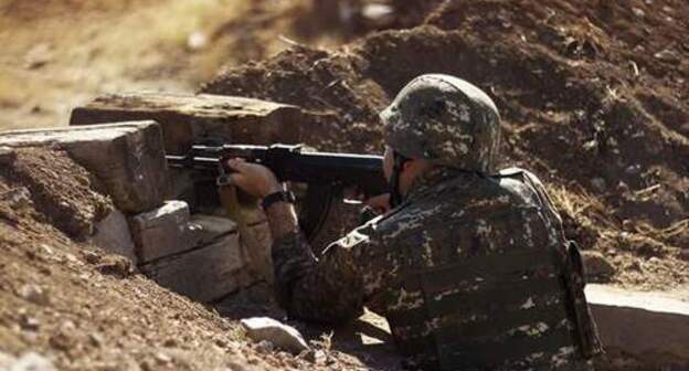 An Armenian soldier. Photo by the press service of the Armenian Ministry of Defence