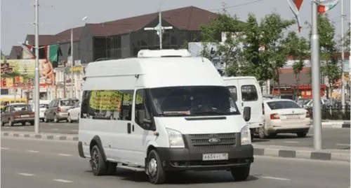 A minivan in Chechnya. Photo: Ministry of Transport for Chechnya, http://www.instagram.com/p/CATEWUbBR3K/