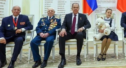 Sergey Lavrov at a meeting with war veterans in Volgograd, August 30, 2021. Photo: press service of the Ministry of Foreign Affairs of the Russian Federation