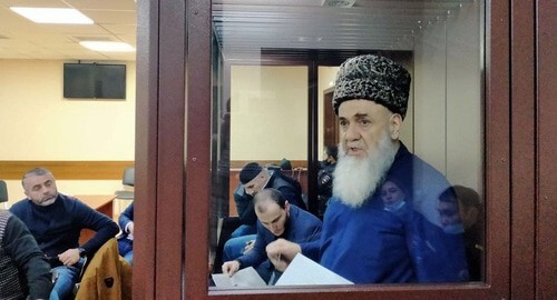 Akhmed Barakhoev at the court hearing the case of the Ingush protest leaders in Magas. October 6, 2021. Photo by Alyona Sadovskaya for the "Caucasian Knot"