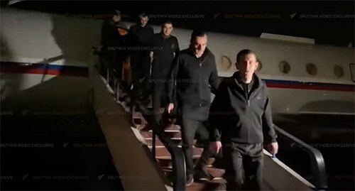 Armenian prisoners of war (POWs) returned home. 
Screenshot of the video by the Sputnik Armenia https://www.youtube.com/watch?v=JdjxgwyMdr0