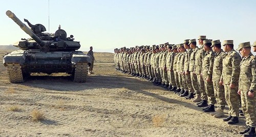 Azerbaijani soldiers. Photo by the press service of the Azerbaijani Ministry of Defence