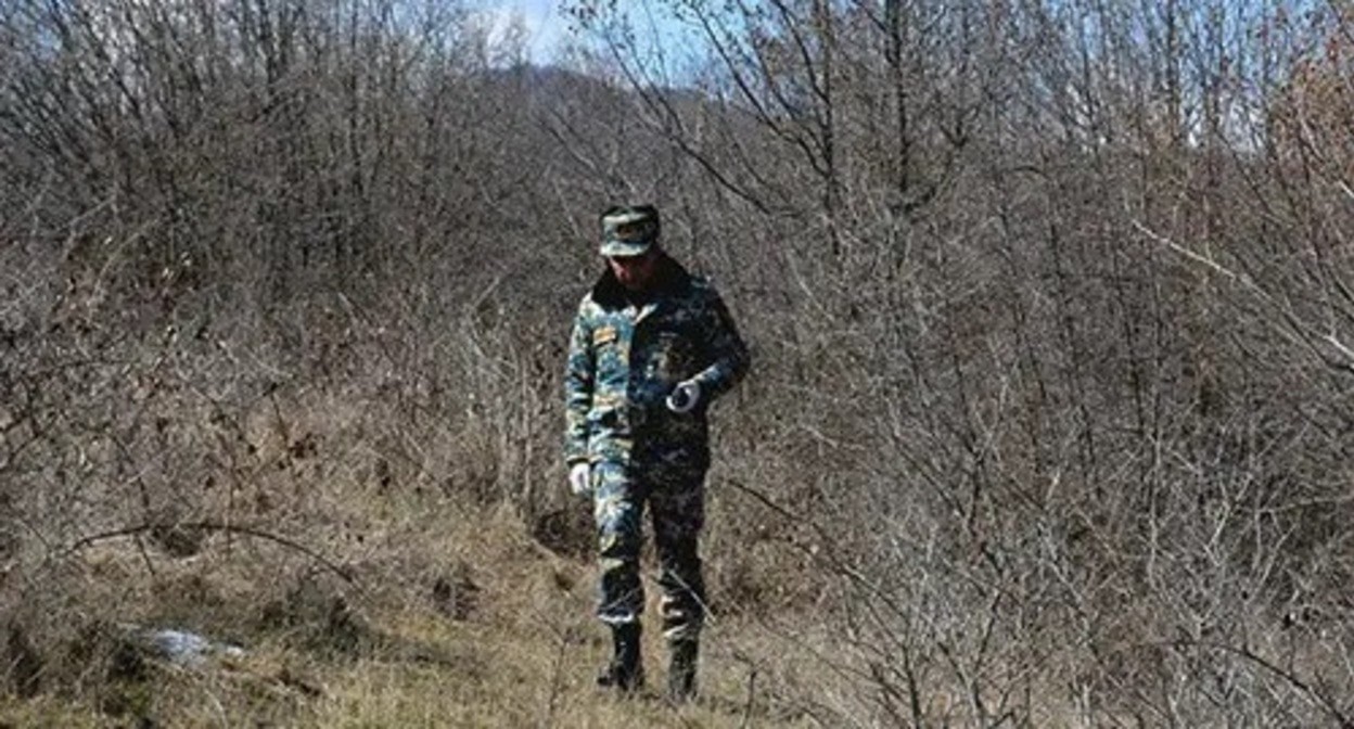 Search for remains of soldiers in Nagorno-Karabakh. Photo: https://www.facebook.com/RescueServiceOfTheNKR