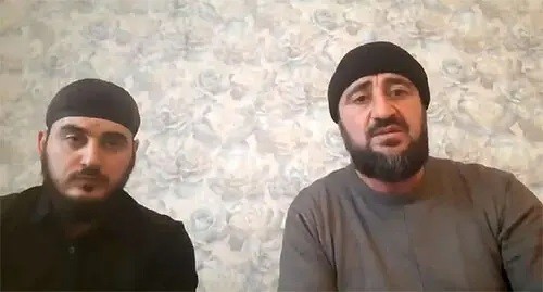 Video appeal of brothers to Khasan Khalitov. Screenshot: https://www.instagram.com/p/CXBg6BTMIo6/