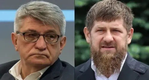 Alexander Sokurov, Ramzan Kadyrov. Collage made by the Caucasian Knot 