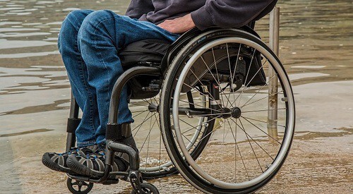 A man in a wheelchair. Photo: pixabay.com