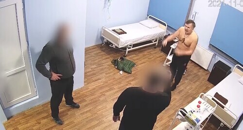 Mikheil (Mikhail) Saakashvili, a former Georgian president, at the military hospital. Screenshot of the video by the Special Penitentiary Service of Georgia https://www.facebook.com/watch/?v=1061505497963689&amp;ref=sharing