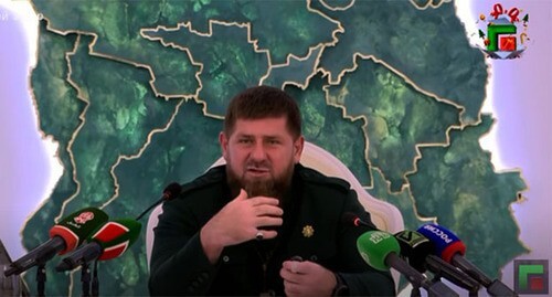 Ramzan Kadyrov. Screenshot of the video https://www.youtube.com/watch?v=fKDFXscmVcw