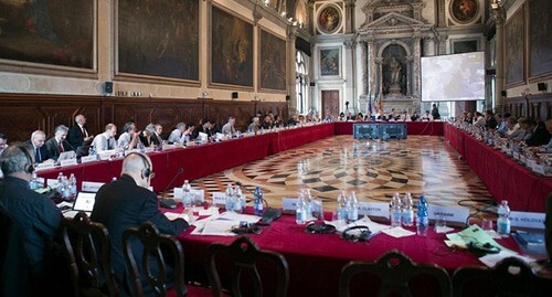 A session of the Venice Commission of the Council of Europe. Photo by the press service of the Venice Commission of the Council of Europe https://venice.coe.int/webforms/events/?id=3271