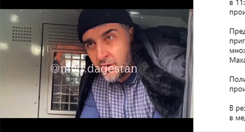 The Dagestani police detained a man for murder in Makhchkala. Screenshot of the video https://www.instagram.com/p/CZy8Qw_KMle/