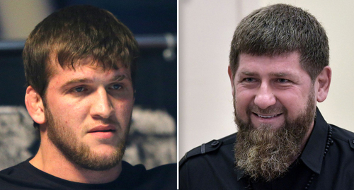 Abdul-Kerim Edilov, Ramzan Kadyrov. Photo: https://www.grozny-inform.ru/news/health/90524/, kremlin.ru/ Collage made by the Caucasian Knot