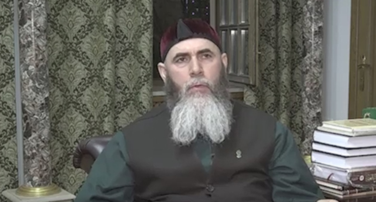 Salakh Mezhiev, Mufti of Chechnya. Screenshot: https://www.instagram.com/p/CaeMp7ZDc8P/