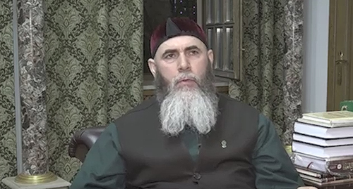 Salakh Mezhiev, Mufti of Chechnya. Screenshot: https://www.instagram.com/p/CaeMp7ZDc8P/