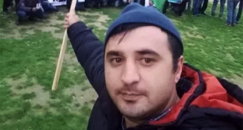 Samir Ashurov, an Azerbaijani activist. Screenshot https://www.turan.az/ext/news/2022/3/free/Social/ru/3167.htm