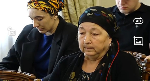 The families of the casualties in Ukraine. Screenshot of the video https://t.me/Kokov_Kazbek/211