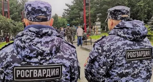 Servicemen of the Rosgvardiya. Photo courtesy of Elena Sineok, Yuga.ru
