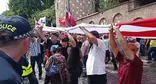 The action held by the "Alt-Info" in Tbilisi. Screenshot of the video shot by Beka Vardosanidze on July 2, 2022, published on Facebook* https://www.facebook.com/siaxlebeqasgan/videos/1883838631814251
