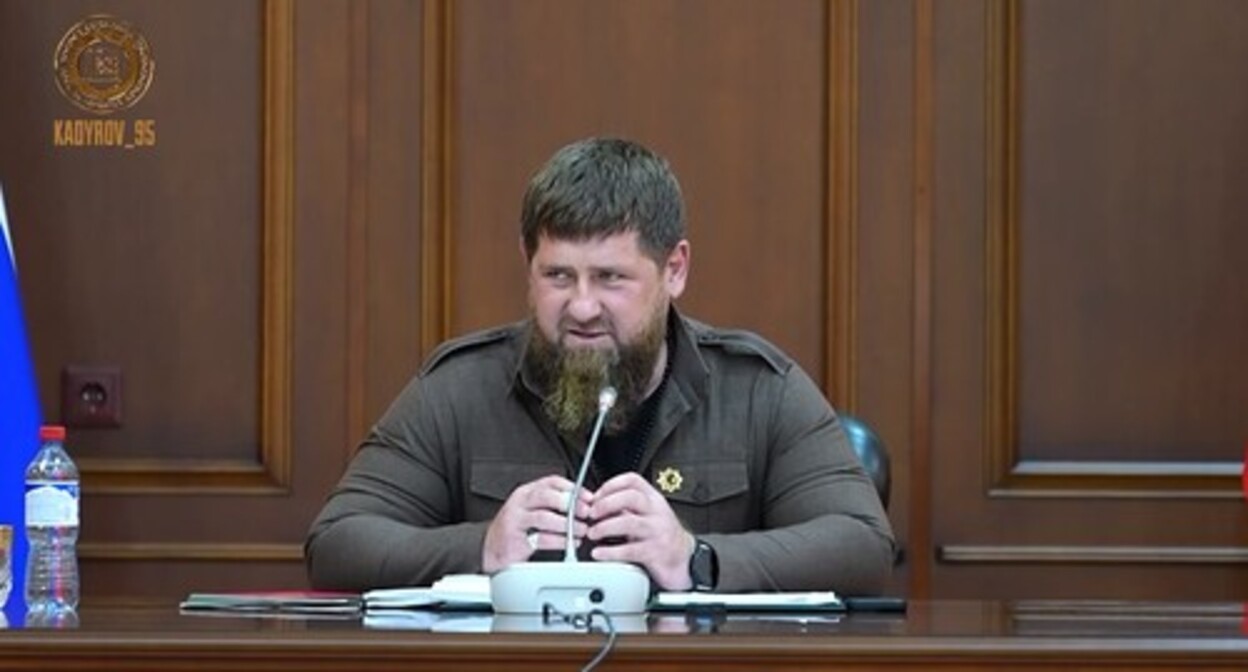 Ramzan Kadyrov. Screenshot: https://t.me/RKadyrov_95/2470