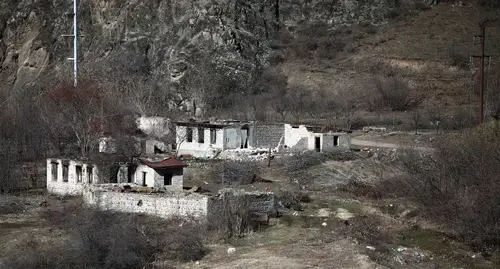 The houses destroyed in Berdzor (Lachin). February 2021. Photo by Aziz Karimov for the "Caucasian Knot"