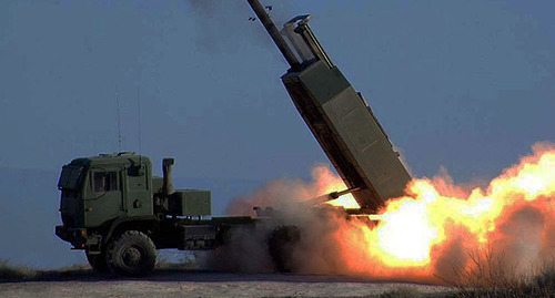 HIMARS. Photo by the United States Army http://www.pentagon.mil/news/newsarticle.aspx?id=24398; https://en.wikipedia.org/