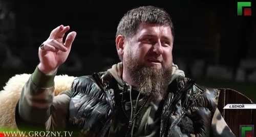 Ramzan Kadyrov. Image made from video posted by Grozny-Inform; https://www.youtube.com/watch?v=ZqUFHL88YFo