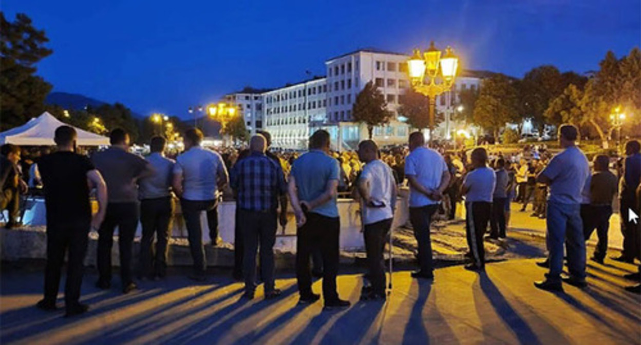 A protest action in Stepanakert, August 29, 2022. Photo by Alvard Grigoryan for the Caucasian Knot