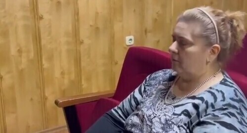 Zarema Musaeva. Screenshot of the video on social media of the Grozny TV channel