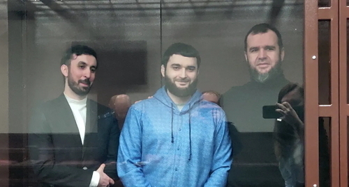 Kemal Tambiev, Abdulmumin Gadjiev, Abubakar Rizvanov. Photo by Konstantin Volgin for the "Caucasian Knot"